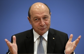Dosavadní rumunský prezident Basescu.