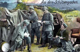 Ležení německých spojenců Rakouska-Uherska.