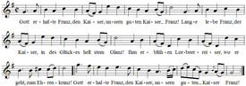 Rakouská hymna.