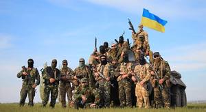 Ukrajinští vojáci.
