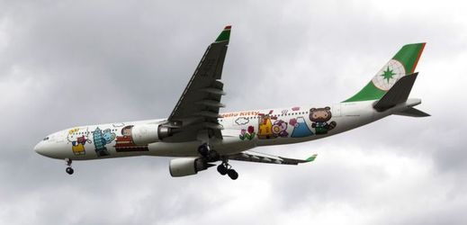 Dětem pro radost. Hello Kitty letadlo od společnosti EVA Airways.