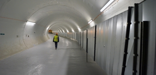 Technologické zázemí tunelu Blanka v Praze.