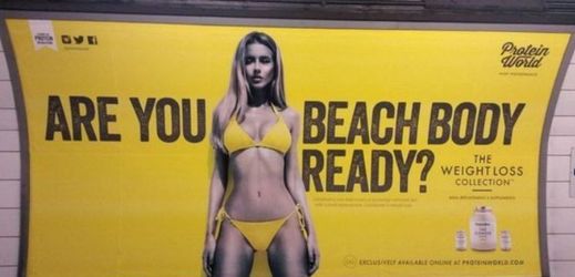 Reklamní kampaň na hubnutí s australskou modelkou Renee Somerfieldovou.