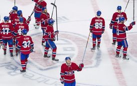 Loučící se hráči Montrealu Canadiens