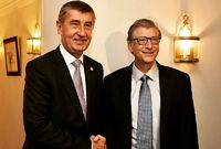 Andrej Babiš (vlevo) a Bill Gates.