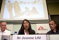Předsedkyně mezinárodní organizace MSF Joanne Liuová. 