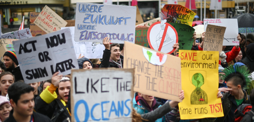 Demonstrace Friday for Future studentů v Hamburgu (ilustrační fotografie).  