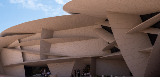 Nová budova katarského národního muzea od architekta Nouvela.