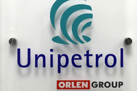 Unipetrol, logo.