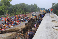 Vlaková tragédie v Bangladéši.