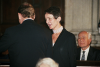 Zleva někdejší prezident Václav Havel a Věra Kunderová.