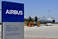 Výrobní hala výrobce letecké techniky Airbus.